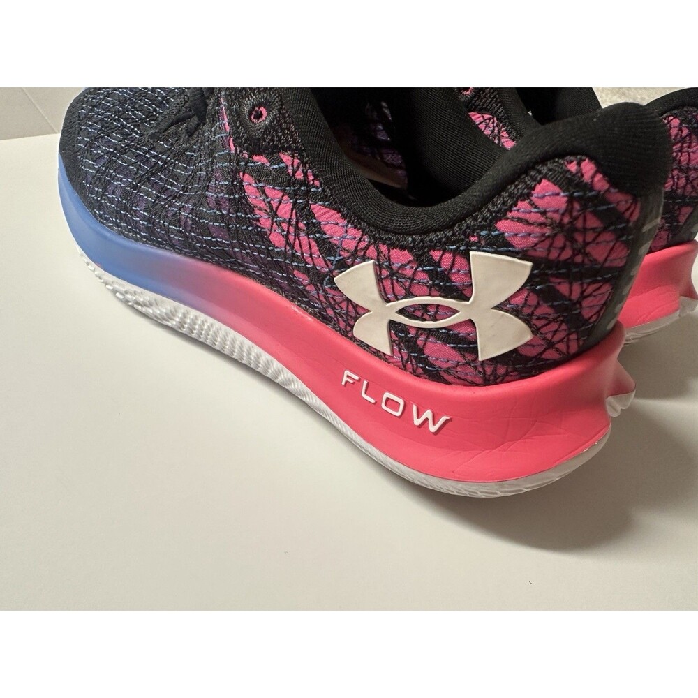 Under Armour Flow Velociti Wind  Running Tenis Black Pink And Blue Size 7 - Picture 11 of 13